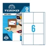 Kép 2/2 - Tezeko öntapadó íves etikett címke TZ-A4-0049