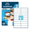 Kép 2/2 - Tezeko öntapadó íves etikett címke TZ-A4-0072