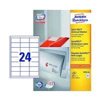 Avery Zweckform öntapadó íves etikett címke 3658-200