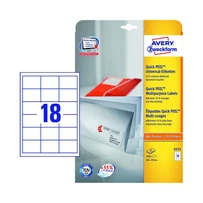 Avery Zweckform öntapadó íves etikett címke 6171