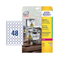 Avery Zweckform öntapadó íves etikett címke L4716-20