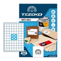 Tezeko öntapadó íves etikett címke TZ-A4-0043