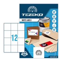 Tezeko öntapadó íves etikett címke TZ-A4-0055