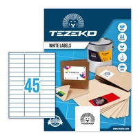 Tezeko öntapadó íves etikett címke TZ-A4-0061