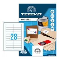 Tezeko öntapadó íves etikett címke TZ-A4-0077