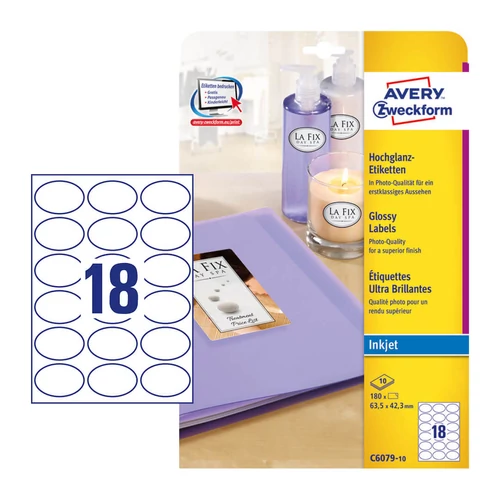 Avery Zweckform C6079-10 íves etikett címke