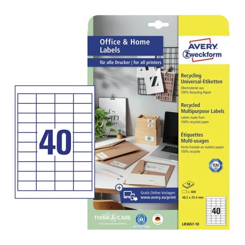 Avery Zweckform LR3657-10 íves etikett címke